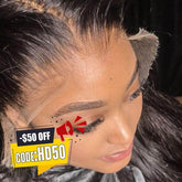 Best Swiss HD Lace Frontal Straight Wig 200 Density
